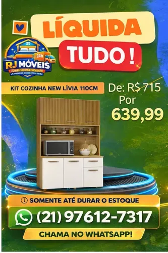Armário de cozinha 110 cm (Pague na entrega)