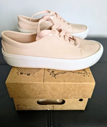 Tênis Mini Melissa Street Rosa Bege Tam 30 - Com Caixa - Original - Usado