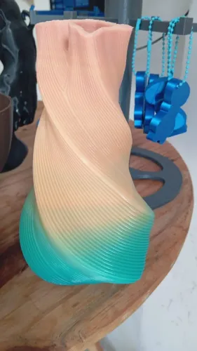 Vaso Decorativo Vivara 3D - Elegância em Espiral