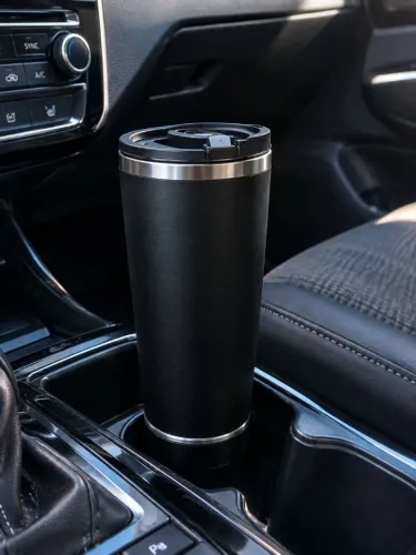 COPO TÉRMICO BLUETOOTH COM SOM, LED E ABRIDOR - 420 ML ?