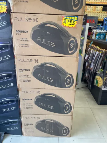 Caixa de som pulse boombox com 220W ?
