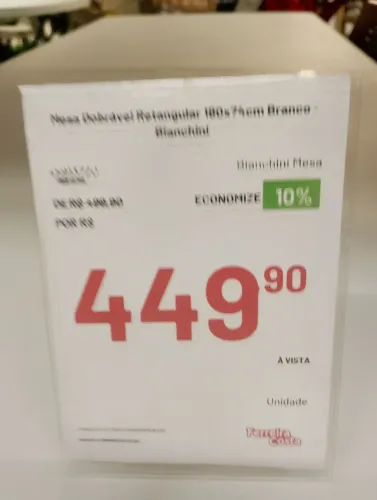 MESA RETANGULAR DESMONTÁVEL