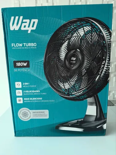 Ventilador duplo! Mesa e parede. Novo na caixa.