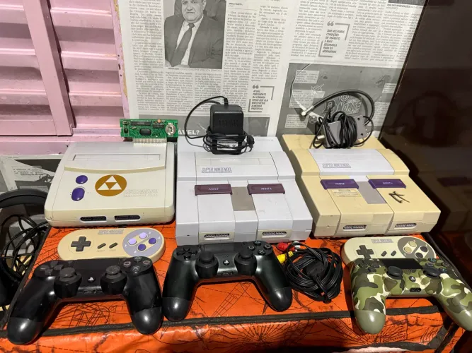 Lote super Nitendo + acessórios (Ler Descrição)