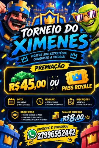 TORNEIO DE CLASH ROYALE 