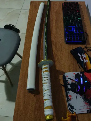 Espada Katana de Aço Cosplay