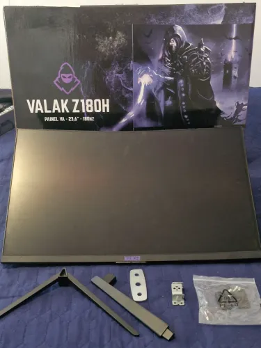 Monito Mancer Valak Z180hz (painel VA - 23,6") + Lightbar Blitzwolf + Braço articulado