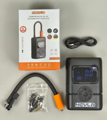 Compressor Ar Portátil Digital Recarregável Pneus Carro Moto Bicicleta Usb Pronta Entrega