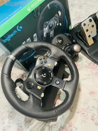 Volante Logitech G920 com Cambio Caixa e Livretos