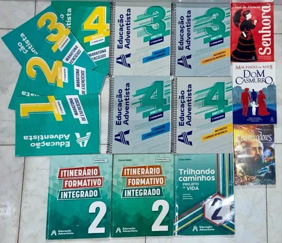 Kit livro didático colégio adventista 2°ano ensino médio