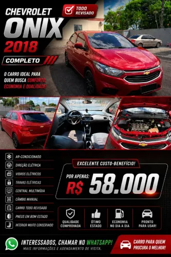 Chevrolet Onix Hatch LT 1.0 8V Flex Mec. 4P 2018