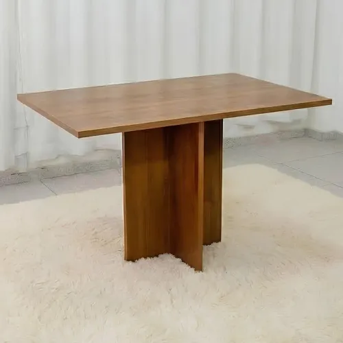 Mesa de Jantar Salinas 1.20×0.80 s/Vidro - Cinamomo Entrega Rápida
