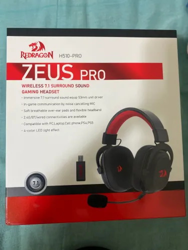 Headset gamer redragon Zeus pro sem fio
