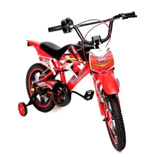 Bicicleta Infantil Moto Cross Aro 16 Vermelha - Unitoys imita barulho moto