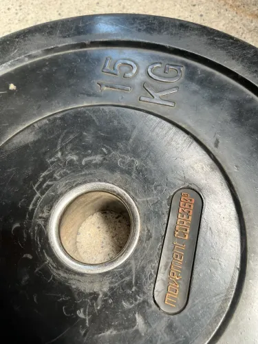 Par Anilha olímpica 15kg 
