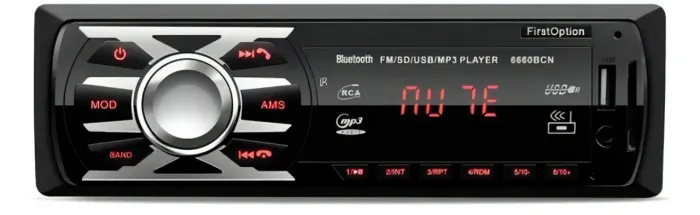 Auto Radio FirstOption Bluetooth + Controle - R$100