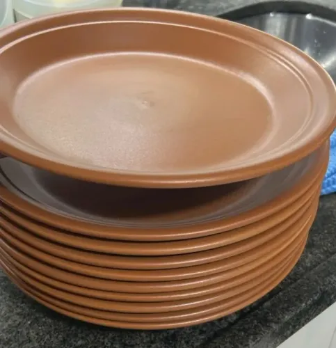KIT PRATOS DE CERÂMICA RÚSTICO