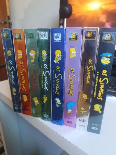Coleção os Simpsons 1° a 8° Temporada 3 TEMPORADAS LACRADAS DE FÁBRICA Coleção Original