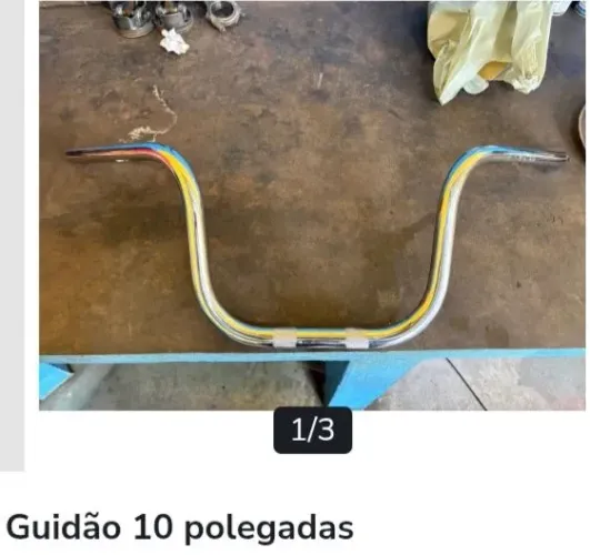 Guidão de 10 polegadas para Harley Davidson