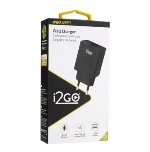 Carregador de parede com 2 entradas i2Go