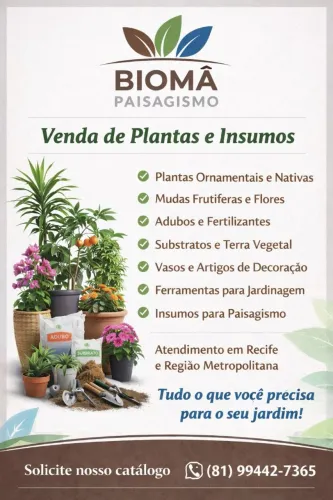 Mudas nativas e ornamentais - Grama e Insumos