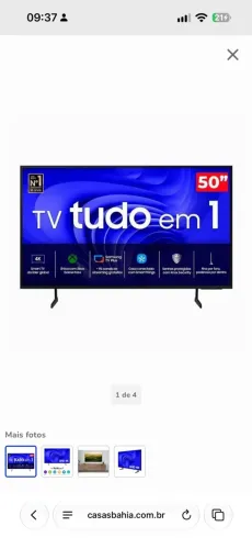VENDO TV SAMSUNG 50 polegadas UHD 4K Tudo em 1