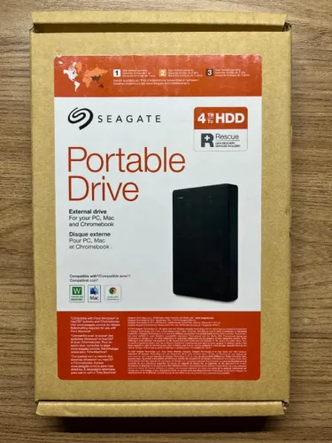 HD Externo 4TB Seagate Portable Drive (NOVO E LACRADO NA CAIXA)