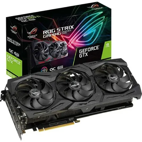 Placa de vídeo GTX 1660 ti ASUS ROG STRIX 6gb