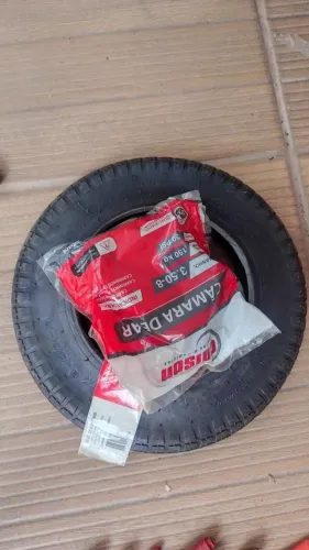 Pneu + câmara de ar para carrinho de mão - PRODUTOS NOVOS