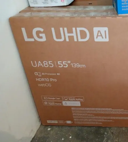 Smart TV LG UHD AI UA85 de 55 polegadas (55UA8550PSA)