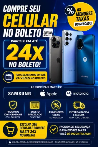 iPhone até 24x boleto 