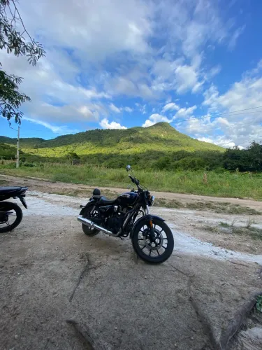 Royal Enfield Meteor 350 Stellar Azul