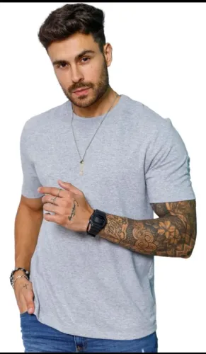 Camisa 100% algodão fio 30.1 penteado toda Lisa para estampar sua marca