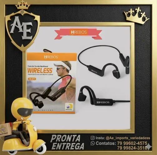 Fone esportivo para corrida e ciclismo 