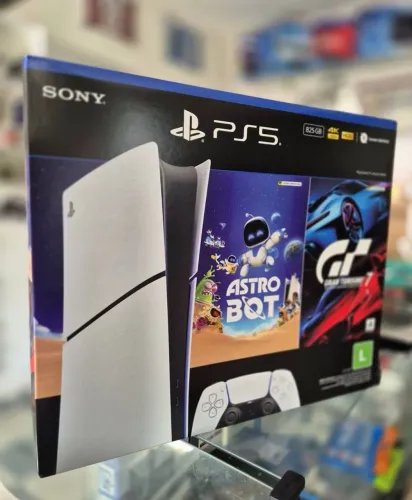 Ps5 modelo digital 825 GB novo lacrado 1 ano garantia + NF