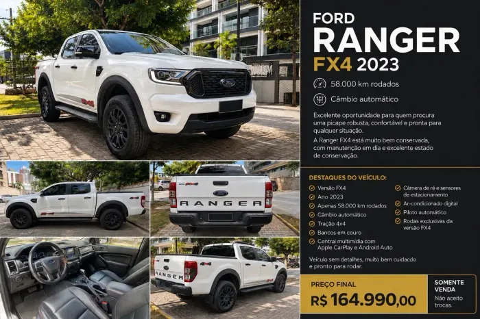 Ford Ranger FX4 3.2 20V 4X4 CD Diesel Aut. 2023