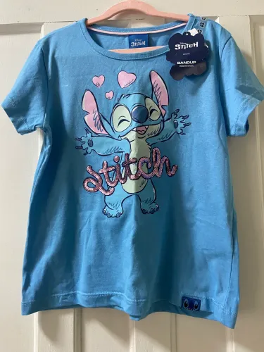 Camiseta nova stitch Disney original infantil ( TAM 12 )