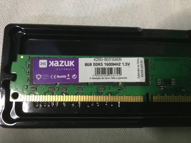 Memória Ram Kazuk 8 GB DDR3 1600 mhz