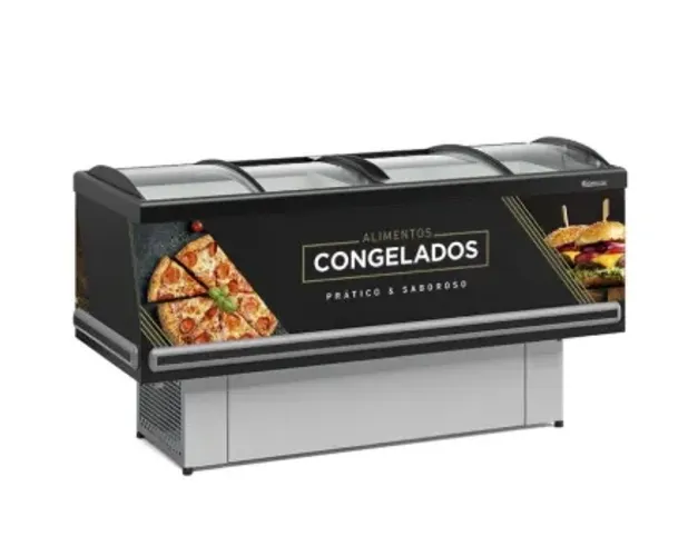 aln. GESV-190C/PR/220V 60Hz Expositor Ilha Dupla