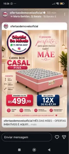 Cama BOX CASAL D28 PROMOCIONAL