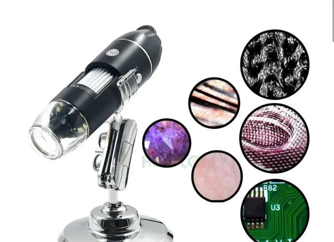 Microscópio Digital Sem Fio Portátil 1600x Usb Ha Portátil