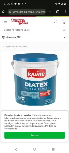 Vendo tinta 