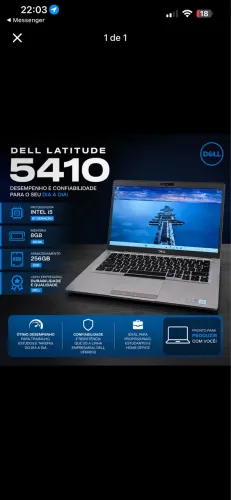 Notebook Dell Latitude 5410 - Intel Core i5 | 8GB | SSD 256GB