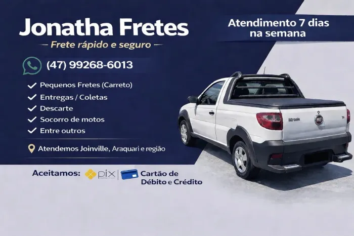 Fretes e Carretos em Joinville e Região | Entregas e Coletas