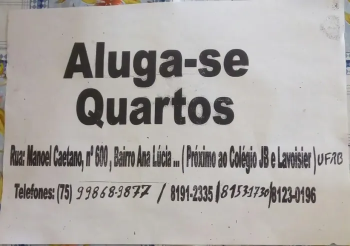 Aluguel de Quartos