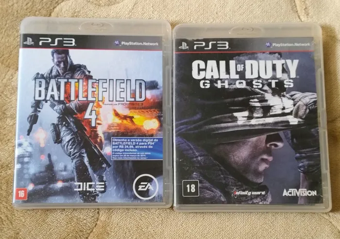 Call of Duty Ghost e Battlefield para Playstation 3
