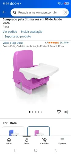 Cadeira de Alimentação portátil Cosco Nova