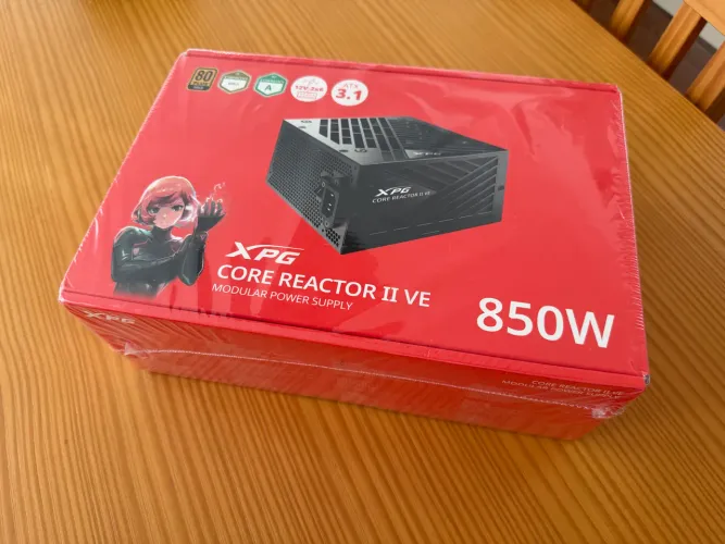 Fonte 850W XPG Core Reactor II VE Modular GOLD - Lacrada NF, comprada no Kabum