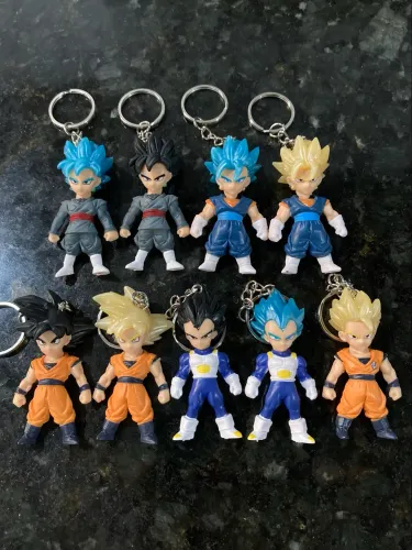Chaveiro dragon ball z goku vegeta gohan 16,00 cada