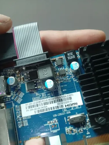 Placa de video 1 giga ,HDMI,vaga,Hdvi nova